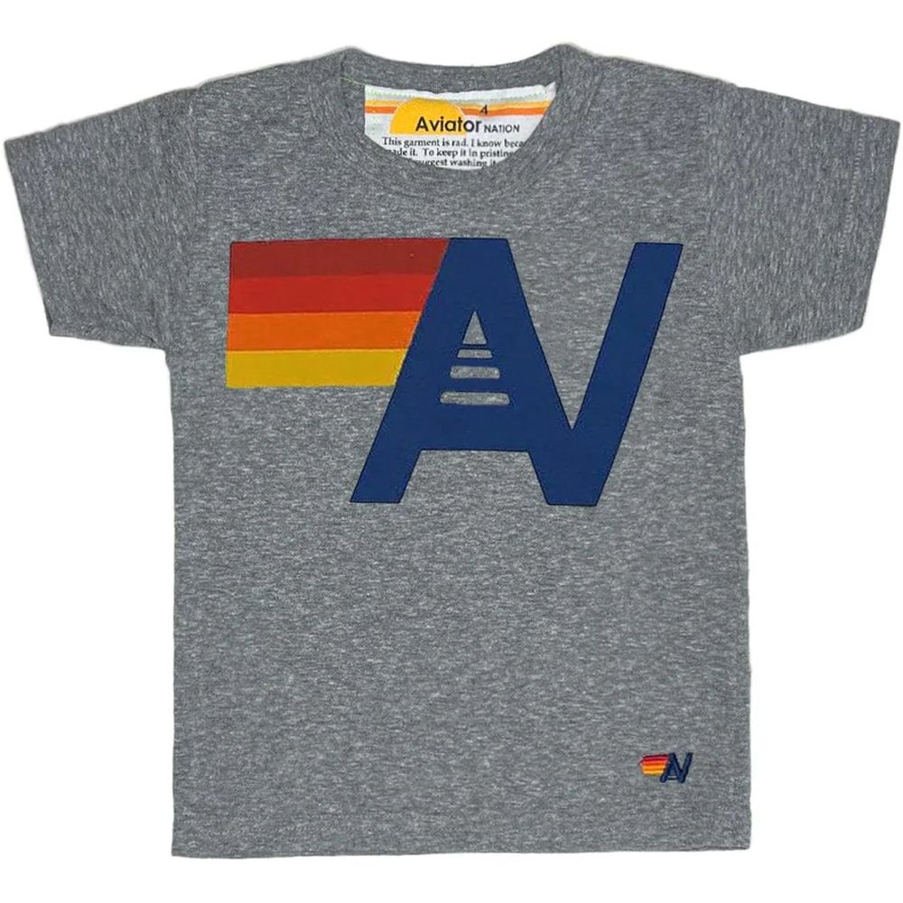 Aviator Nation Kid's Logo Short Sleeve T-shirt