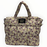 Lulu Mac Puffer Metallic Handbag
