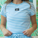 Lulu Mac Women's Striped Society Baby Doll Top