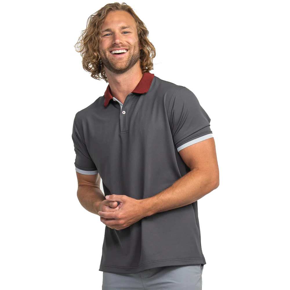 Men's Retro Ribbed Cuff Polo