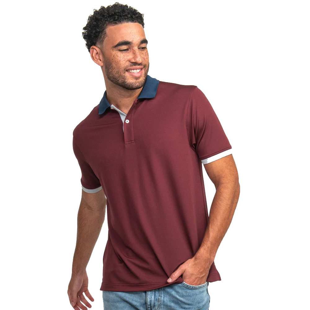 Men's Retro Ribbed Cuff Polo