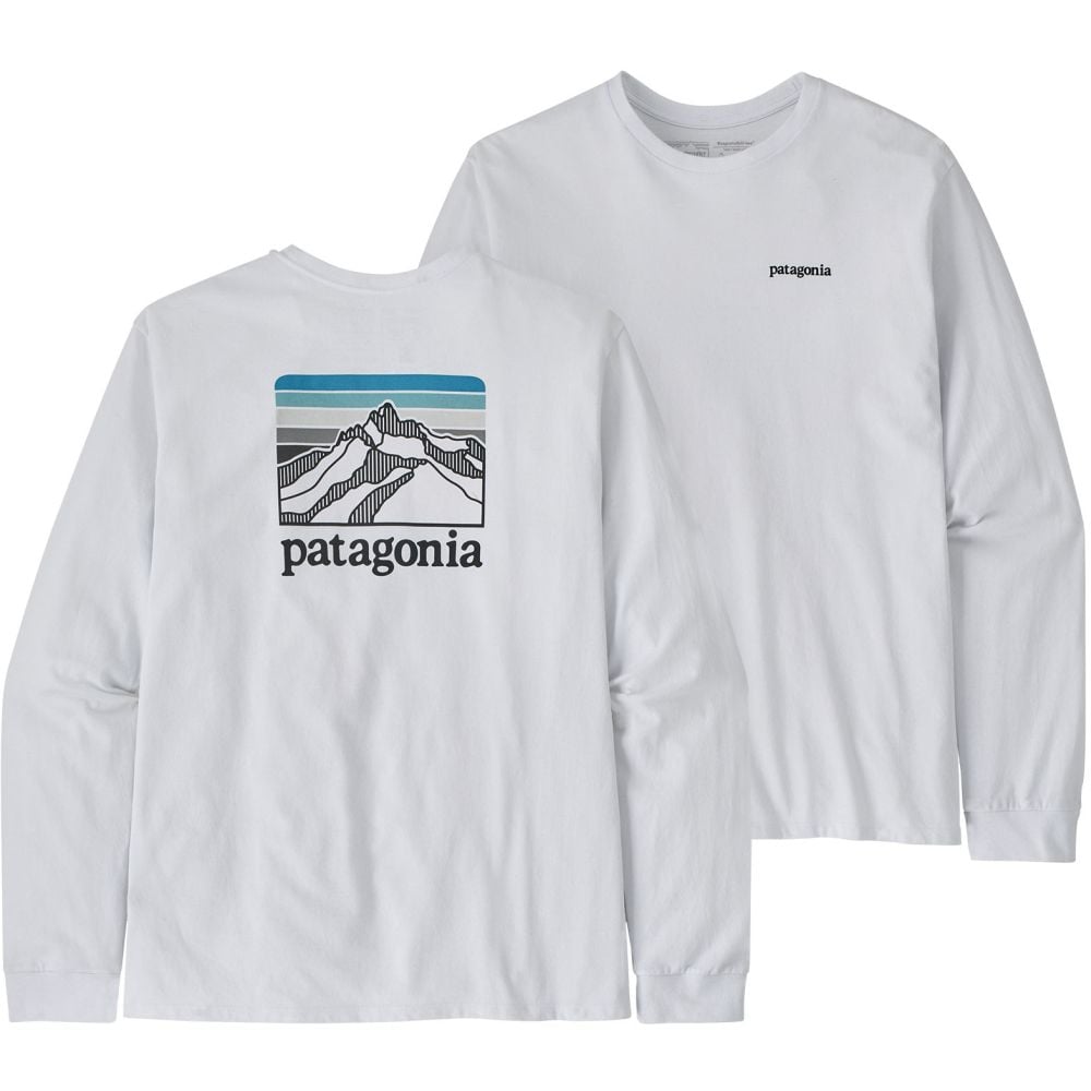 【patagonia】Men's Long-Sleeved Logo Ridge Responsibili-Tee Men's Long-Sleeved Line Logo Ridge Responsibili-Tee