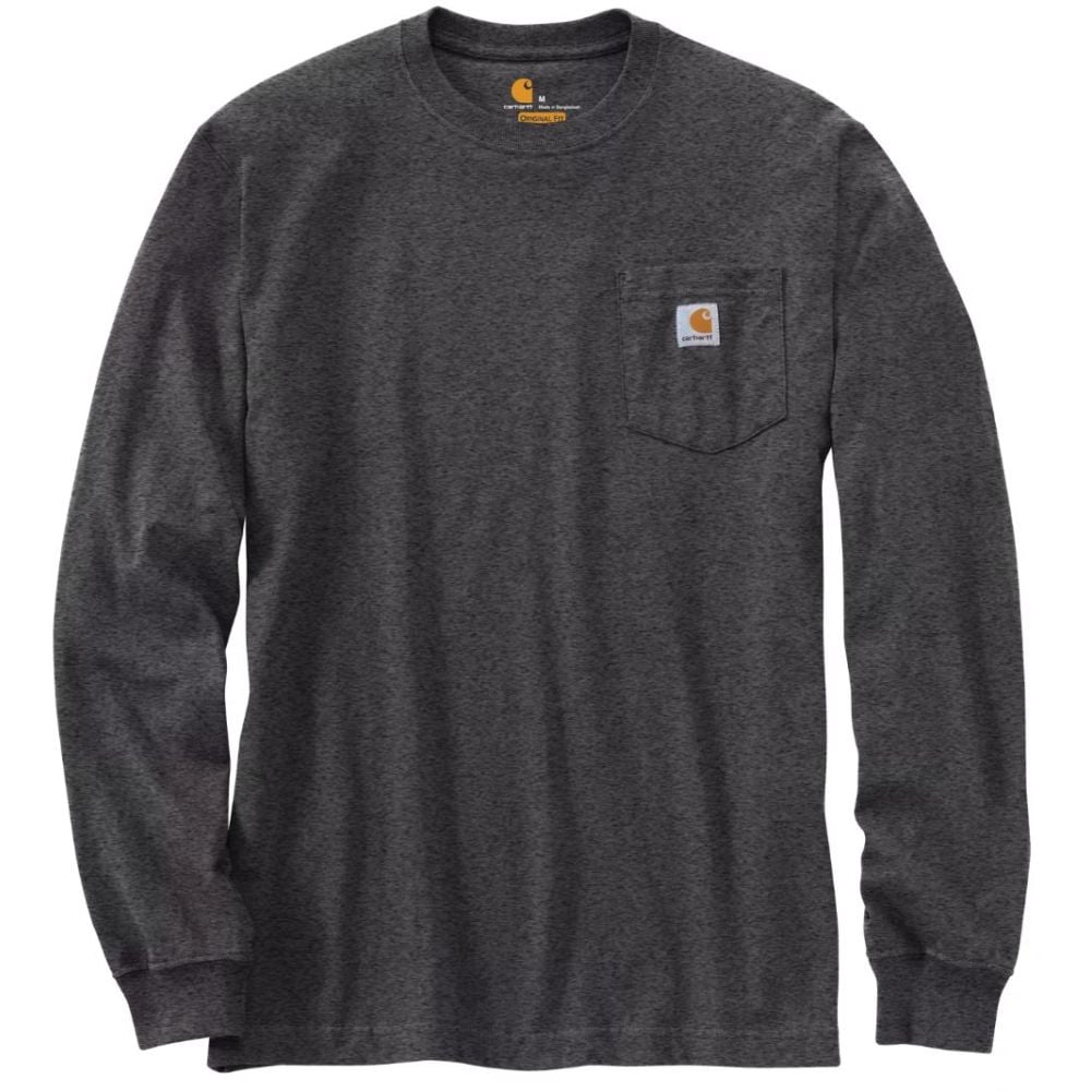 Men's Loose Fit Heavyweight Long-Sleeve Pocket T-Shirt