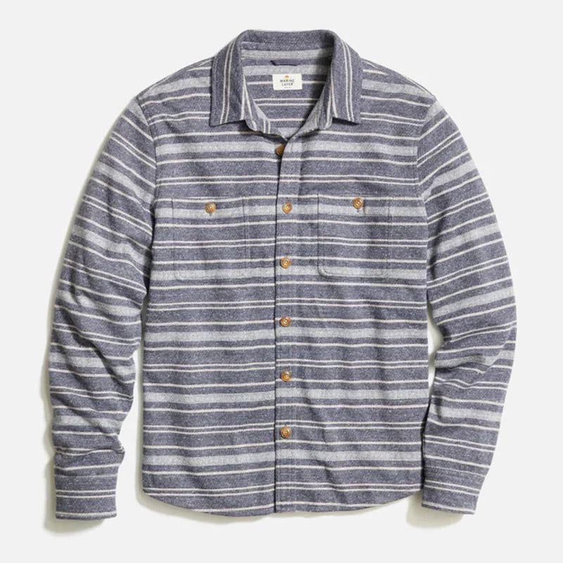 Marine Layer Men's Long Sleeve Pacifica Twill Shirt