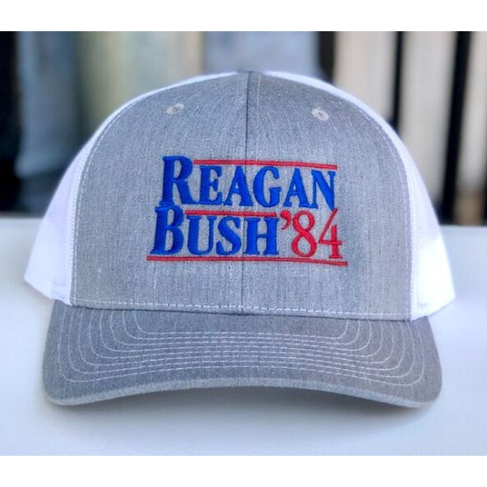 Reagan bush 84 trucker hat clearance
