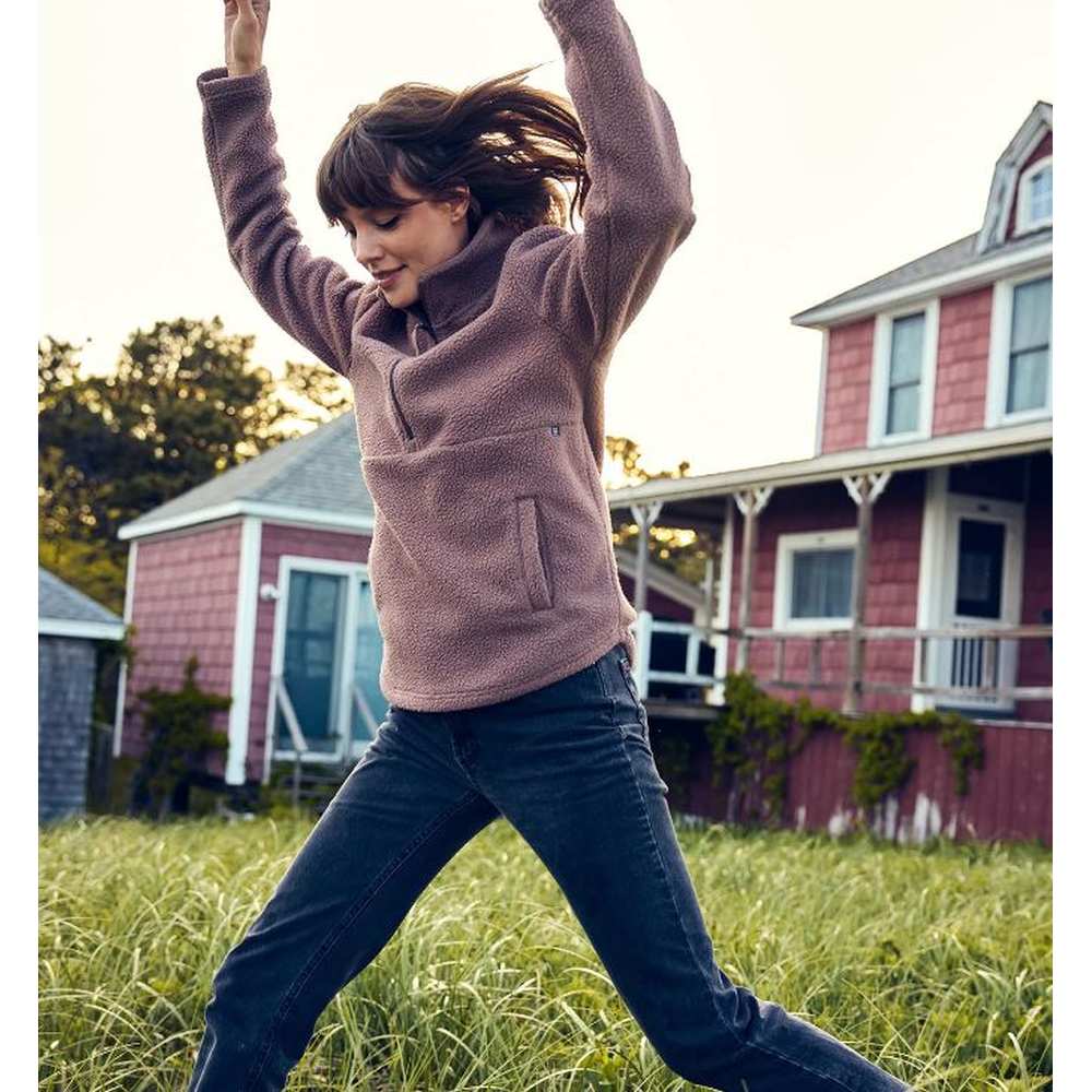 Free Fly Women's Bamboo Sherpa Fleece 1/2 Zip Pullover – Mountain