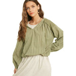 Women's Woven Hoodie Top